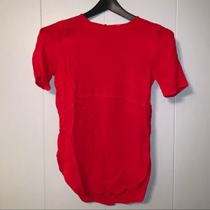Red H&M linen T-shirt
